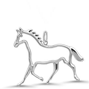 <p>Silver Horse Pendant</p>
